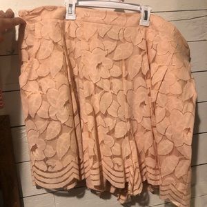 Pink Lace Flowy Shorts